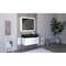 Castello Usa Nile 36" Wall Mounted Vanity With Black Top And Brushed Nickel Handles CB-MC-36W-BN-2053-BL - alternate 7